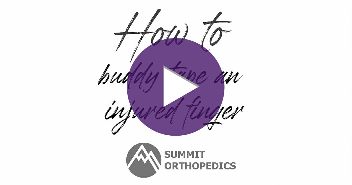 How-To Wrap An Injured Finger [Video]