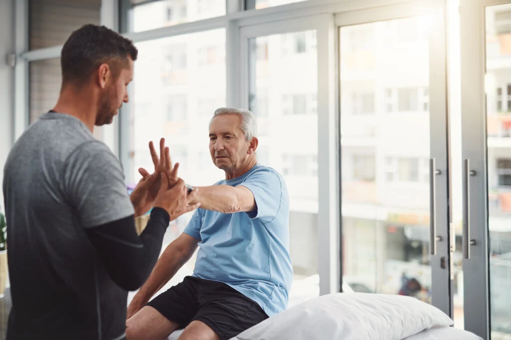 Physical Therapist providing treatment 